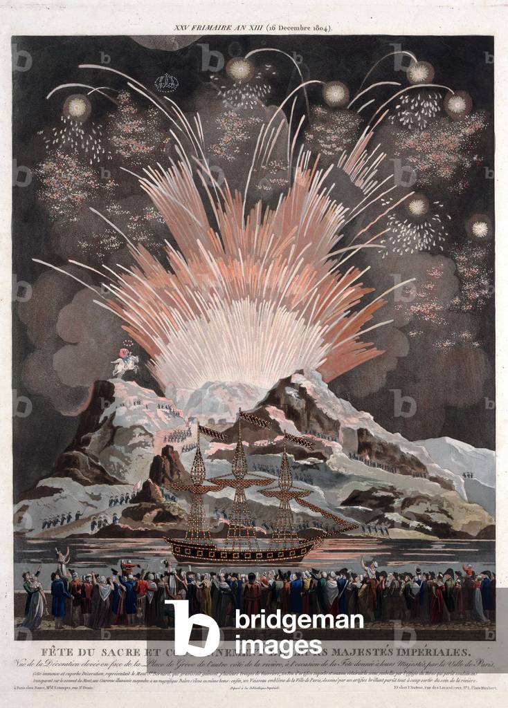 Festivities At The Coronation Of Napoleon, 1806 (aquatint)