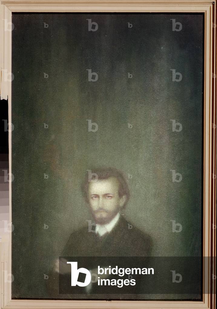 Portrait of the composer Peter Ilich Tchaikovsky (Piotr Ilitch Tchaikovski, 1840-1893), 1987 (pastel on cardboard)