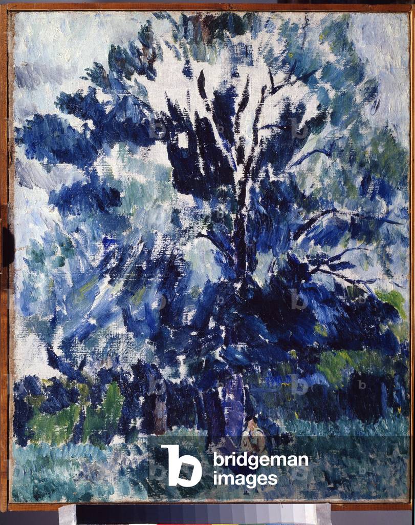 Countryside. Under The Tree, 1923 (paint)