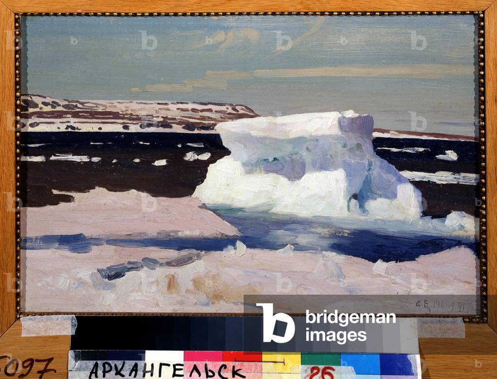 The Kara Sea, view of the New Zemble archipelago (New Zemble), 1901 (oil on canvas)