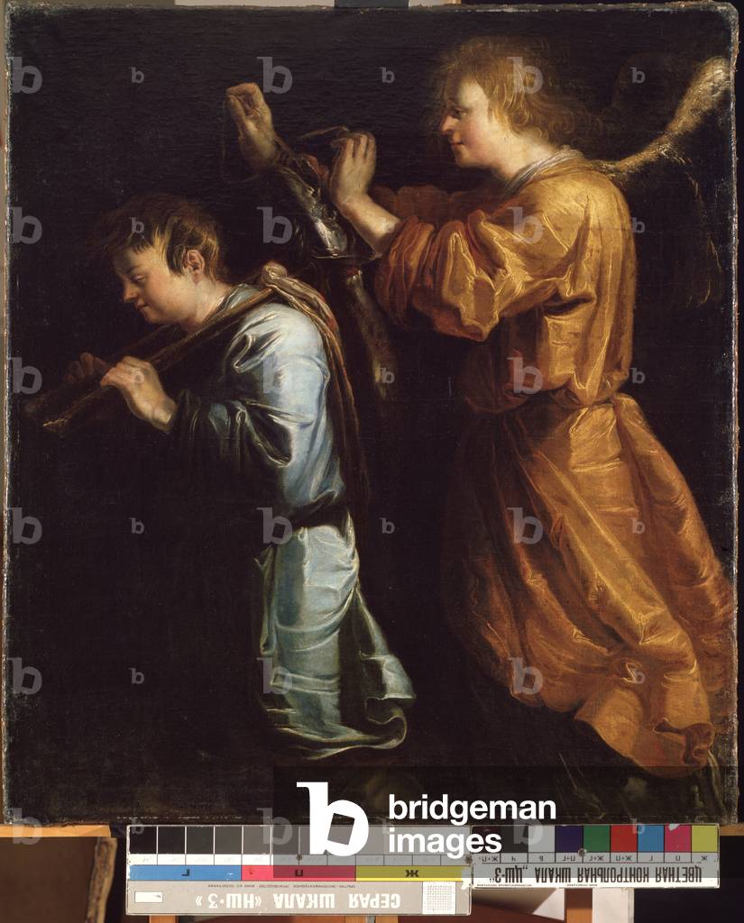 Tobie et l'ange (Tobias and the angel), 18th century (oil on canvas)