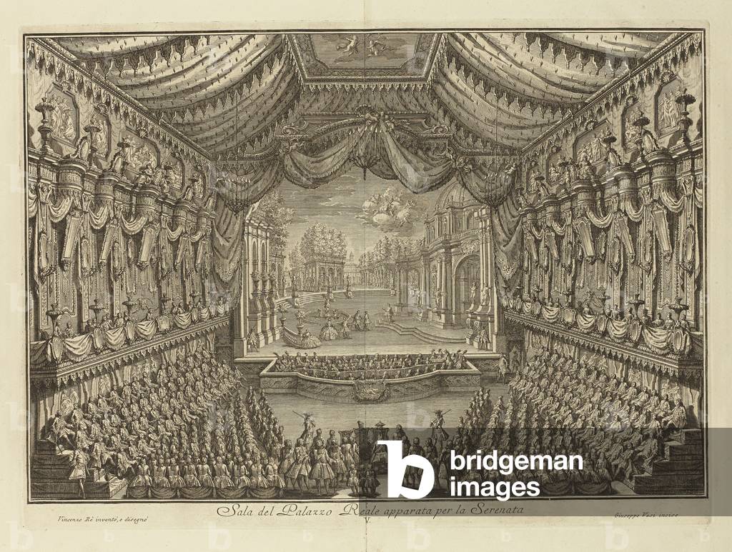 The Performance of La Serenata in the Royal Palace of Naples, 1749 (engraving)