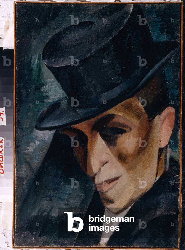 Portrait of a Man in Top Hat, 1915 (oil on canvas)