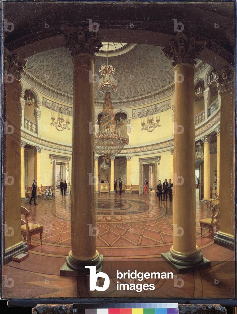 The rotunda of the Saint Petersburg winter palace, 1834 (oil on canvas)