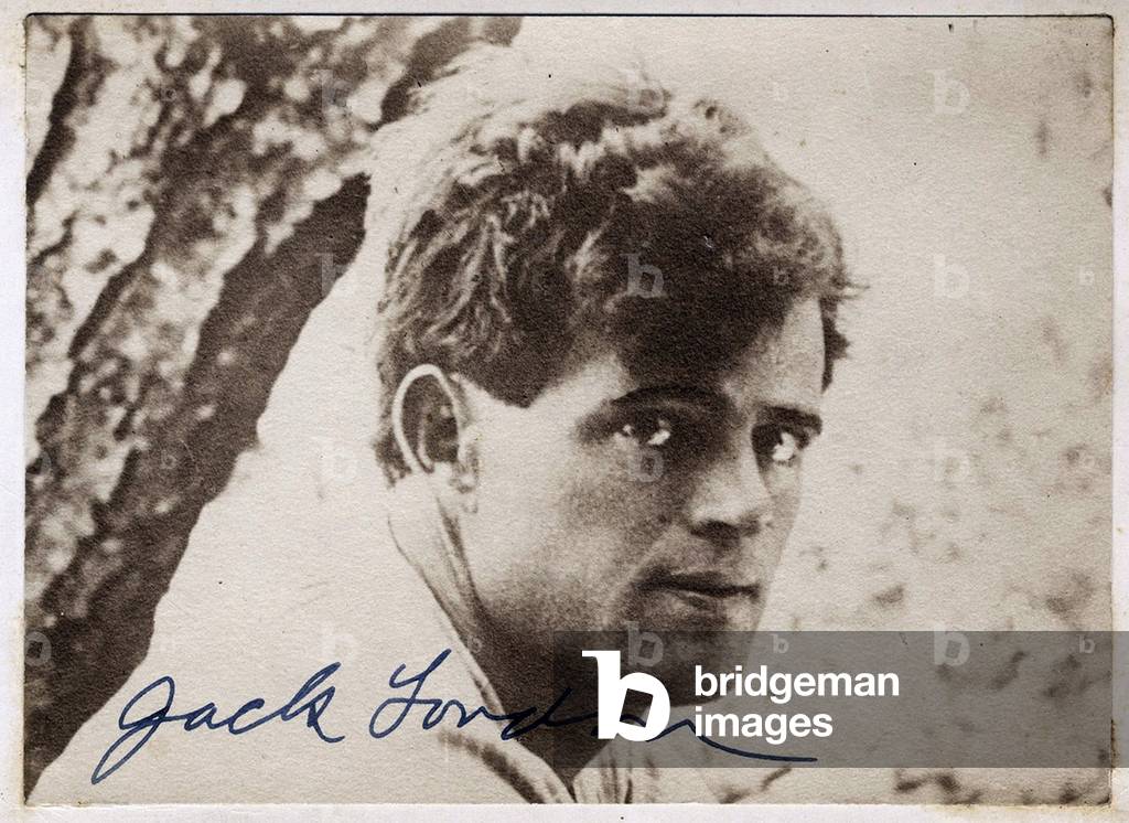 Portrait Of American Writer Jack London (1876-1916), c.1903-06 (photo)