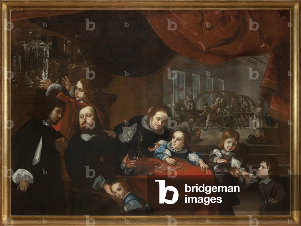 Dionysio Miseroni (1607-1661) and his Family, c.1653 (oil on canvas)