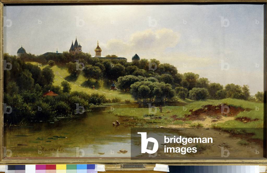 The Savvino Storozhevsky monastery, near Zvenigorod (Russia), 1860 (oil on canvas)