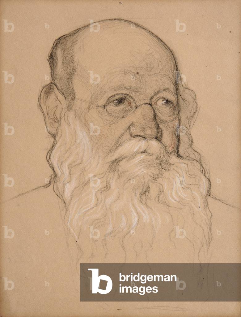 Piotr Kropotkin, 1920-21 (chalk on paper)