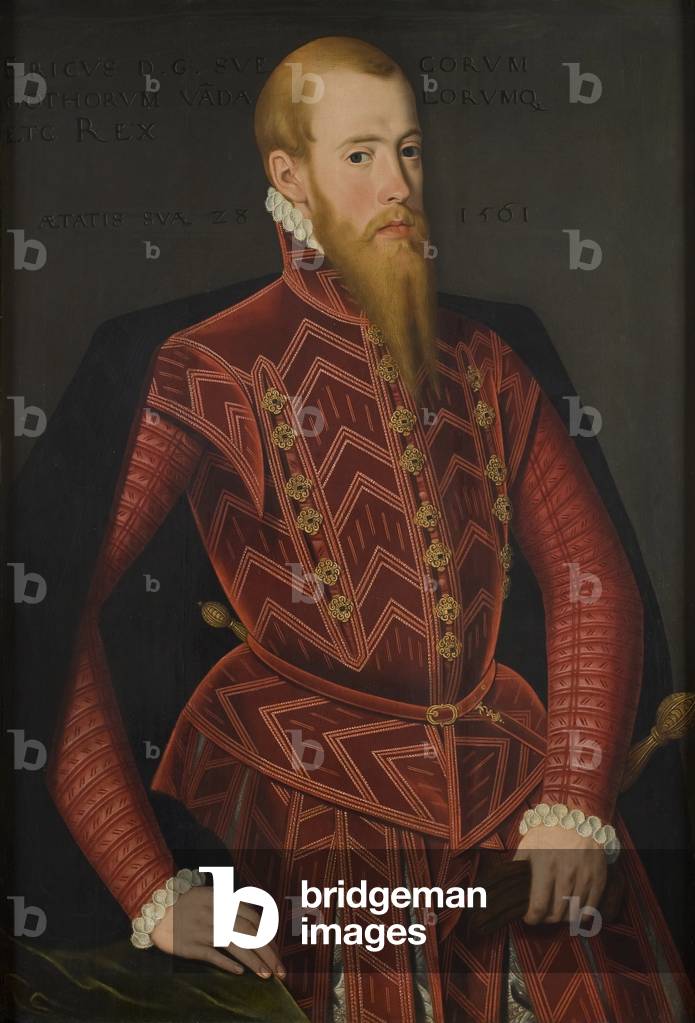 Portrait of King Eric XIV of Sweden (1533-1577), 16th century (oil on wood)