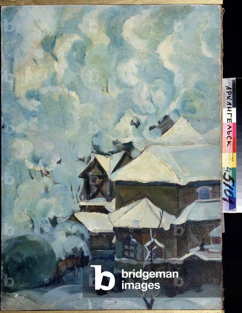 Arkhanguelsk in winter (Arkhangelsk in Winter), 1914 (oil on canvas)