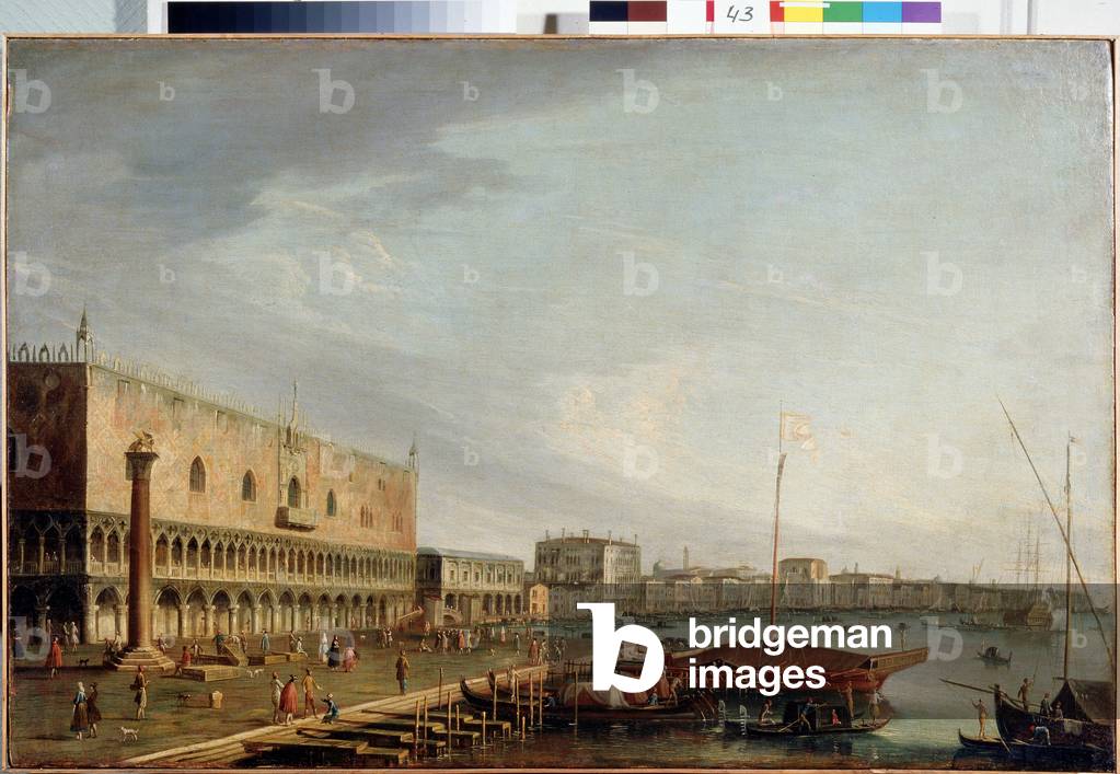 View of Saint Mark Square (Piazzetta), 18th century (oil on canvas)