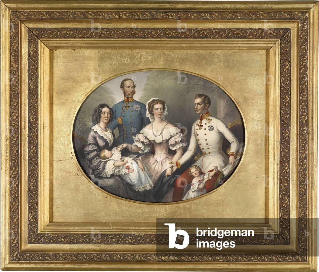 he Emperor Family of Austria, 1859 (watercolour)