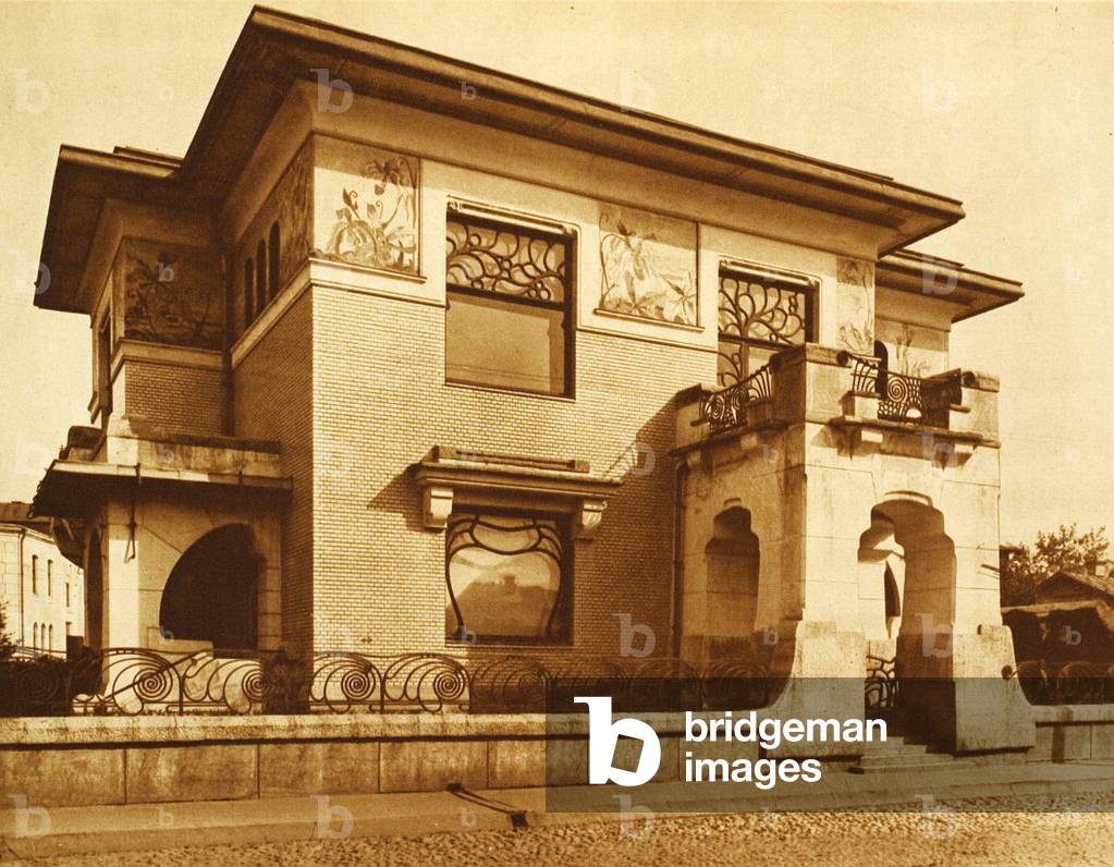 The Ryabushinsky House At Malaya Nikitskaya In Moscow, 1902 (silver gelatin photo)