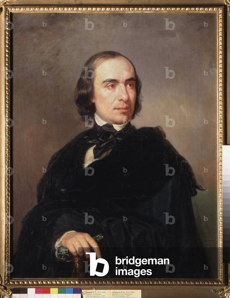 Portrait of the historian Timofei Granovski (Timofey Granovsky) (1813-1855), 1845 (oil on canvas)