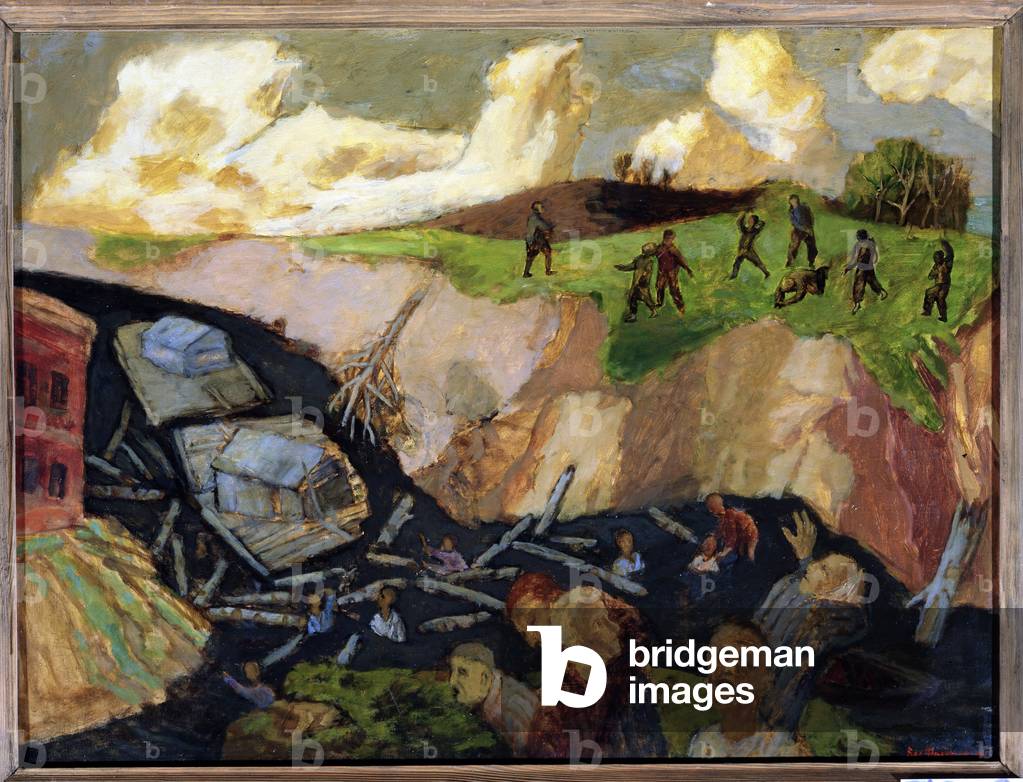 Decor project for the film summer cold of 1953, 1953 (oil on cardboard)