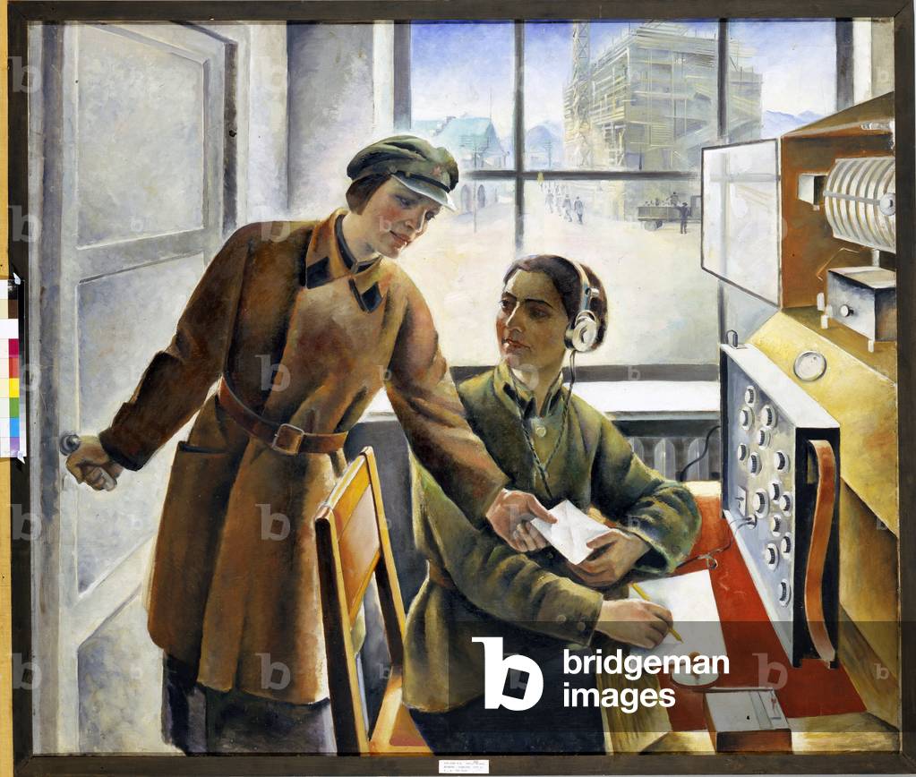 The radio operator, 1933 (oil on canvas)