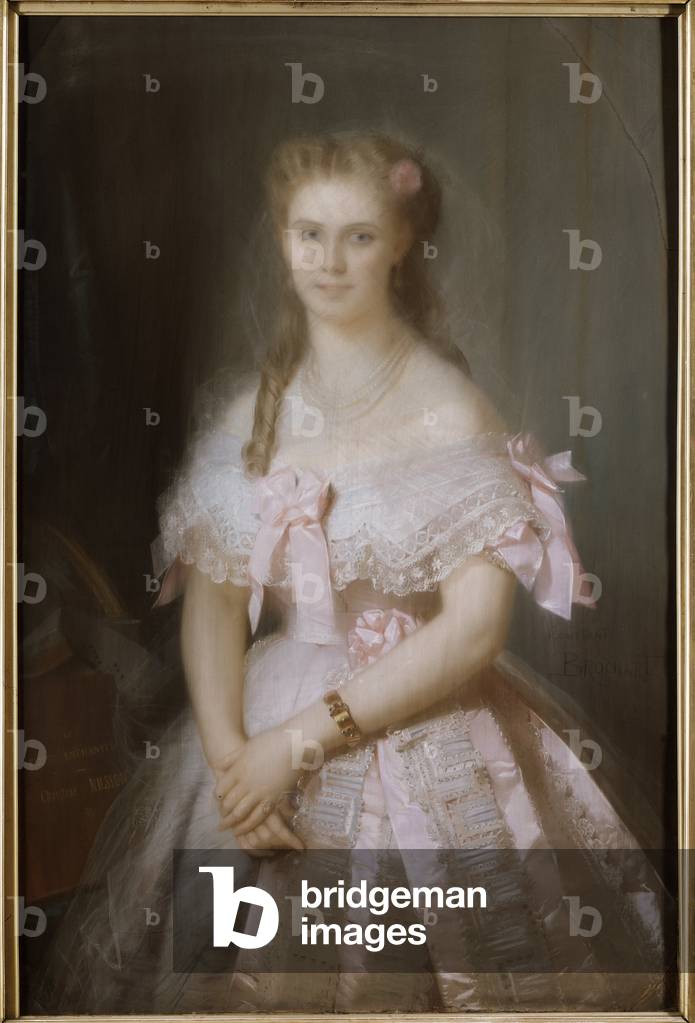 Ritratto di Christine Nilsson (1843-1921), XIX secolo (pastello su cartone)