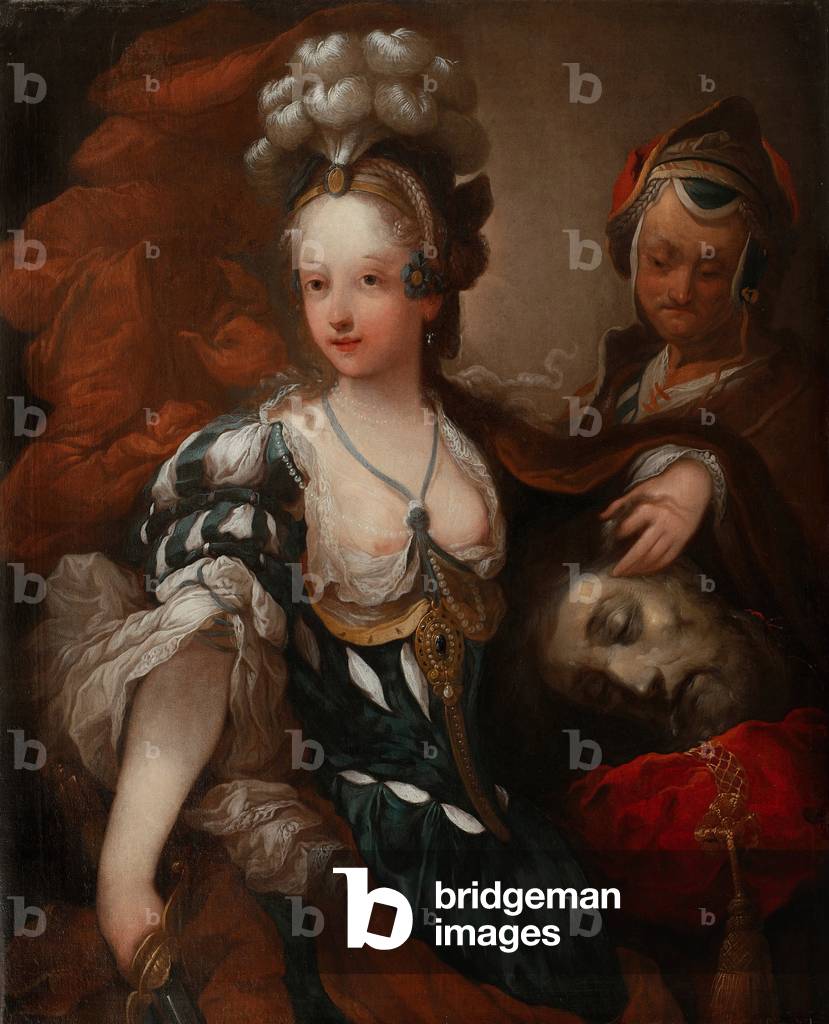 Immagine di Dipinto "Judith avec la tete de Holopherne (Giuditta con la testa di Oloferne)" 1701 di Jean-Alexi