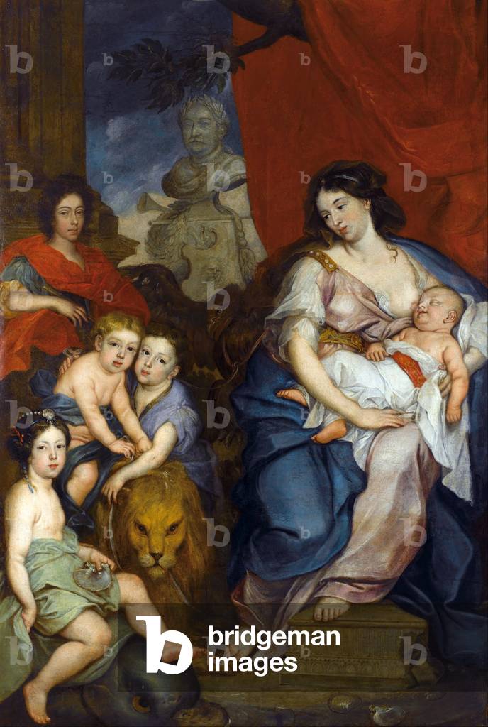 Immagine di Dipinto "Marie Casimire Louise de la Grange d'Arquien" 1684 di Jerzy Eleuter Szymonowicz-Siemigino
