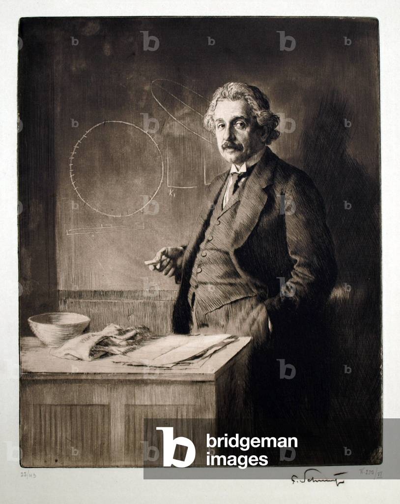 Albert Einstein, 1921 (incisione)