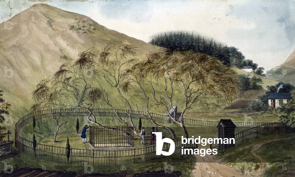 Napoleon's Burial Place On St. Helena, 1833 (watercolour on paper)