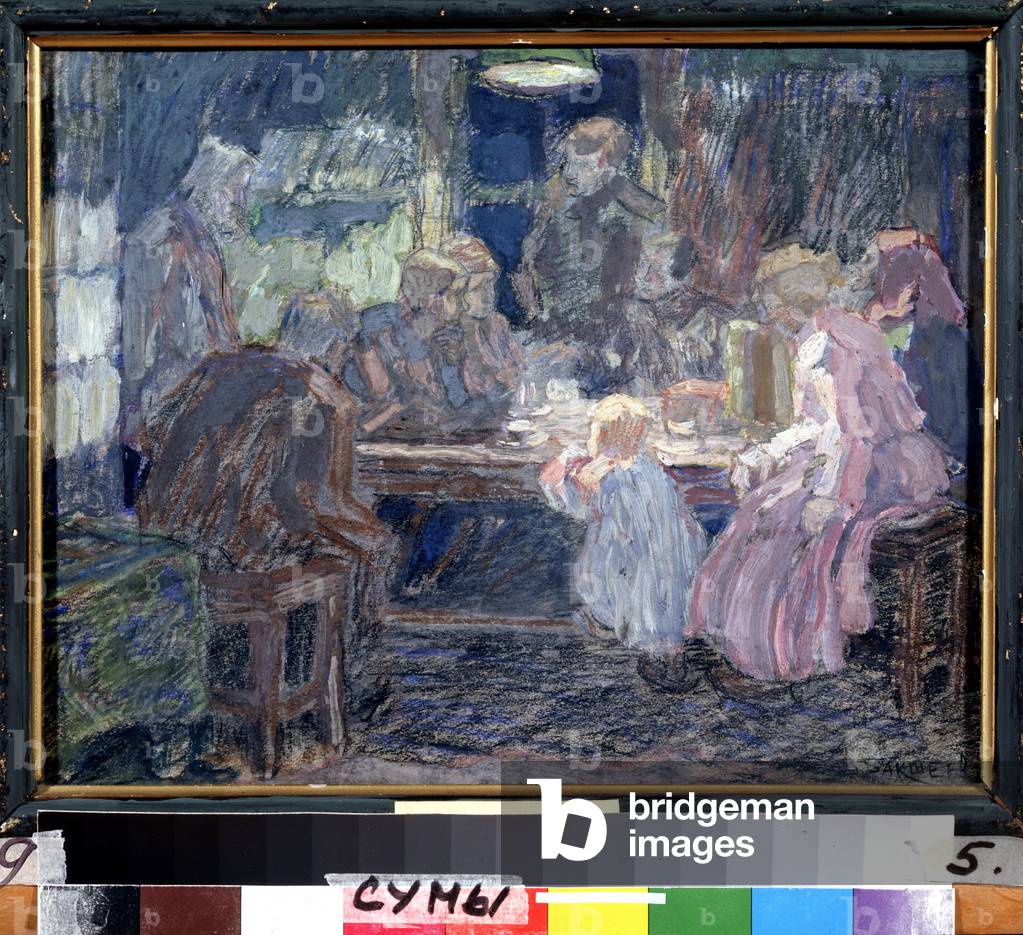 En soiree (in the evening), 1906 (gouache on cardboard)