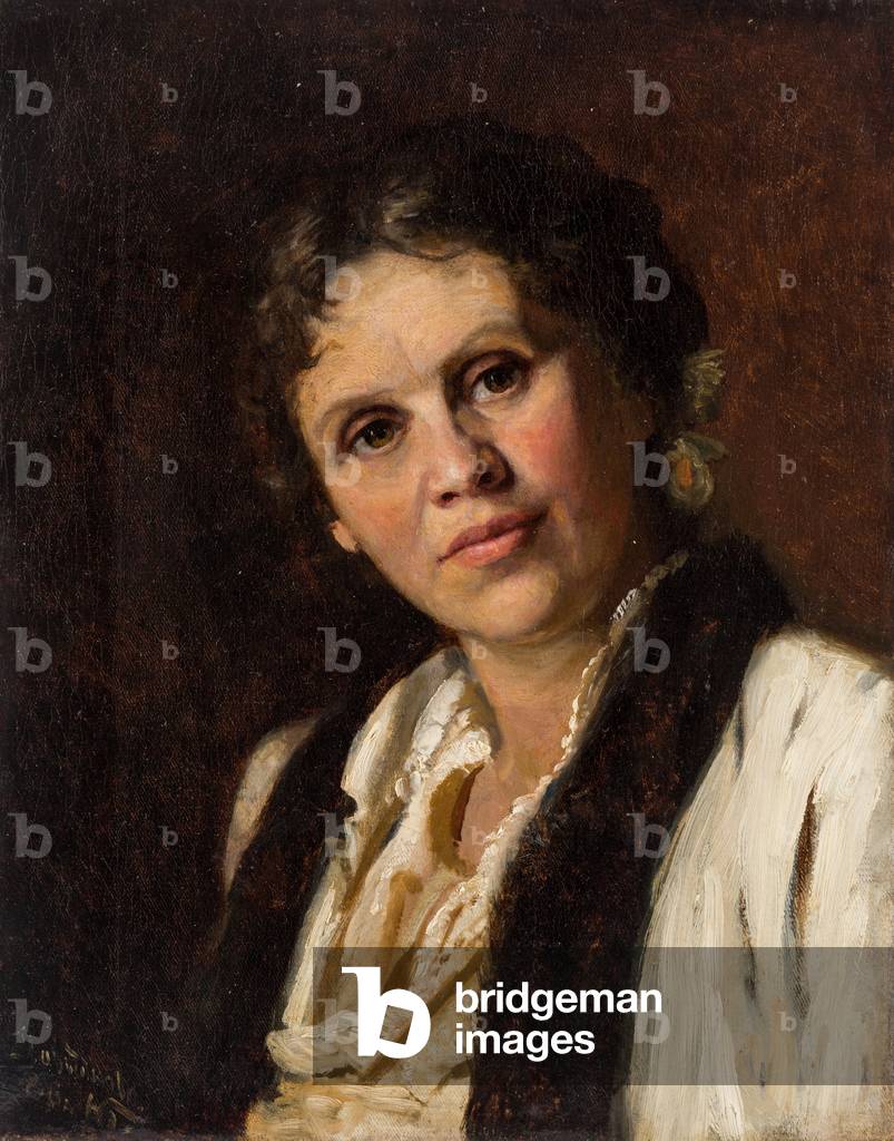 Portrait of Sophia Kuvshinnikova (1847-1907), 1886 (oil on canvas)
