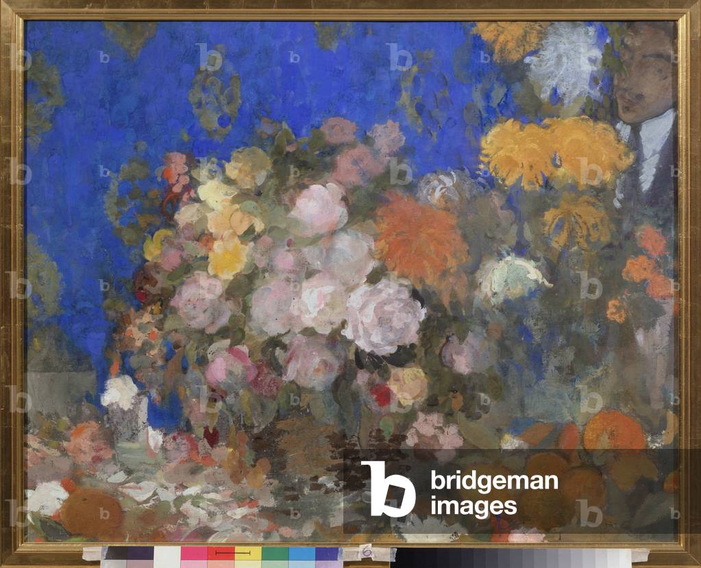 Still nature with Self-portrait - Still Life with self portrait, 1910-1911 (tempera)