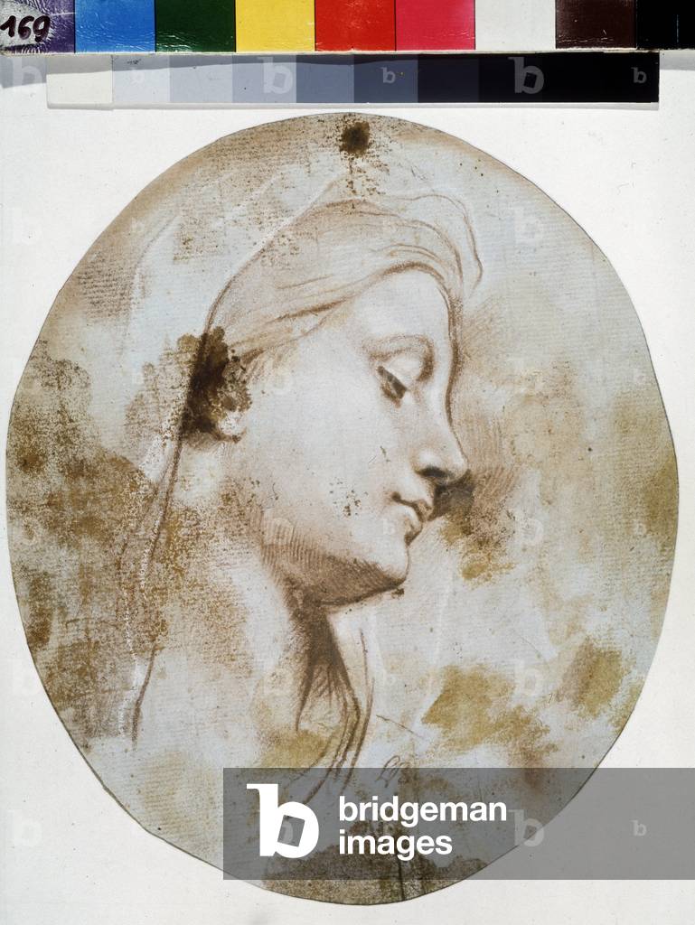 Visage De Vierge (Head Of The Virgin) (sanguine)