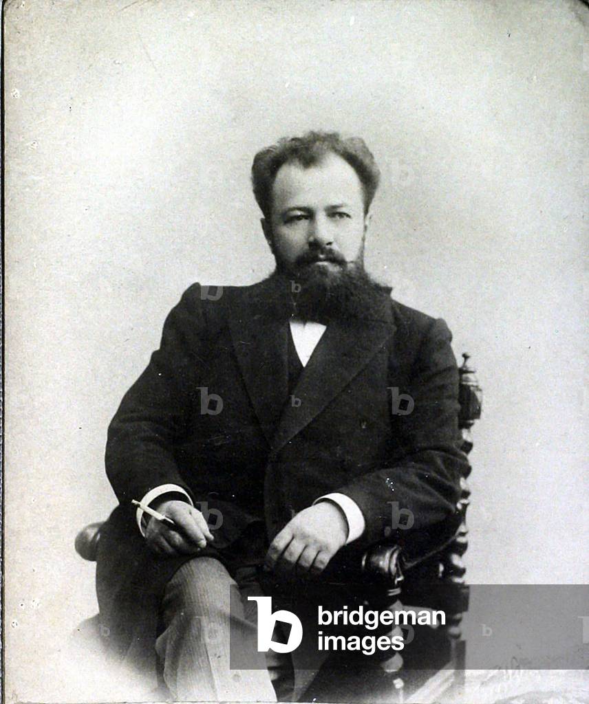 Portrait of the theatre director and author Vladimir Ivanovich Nemirovich-Danchenko, 1896 (albumen photo)