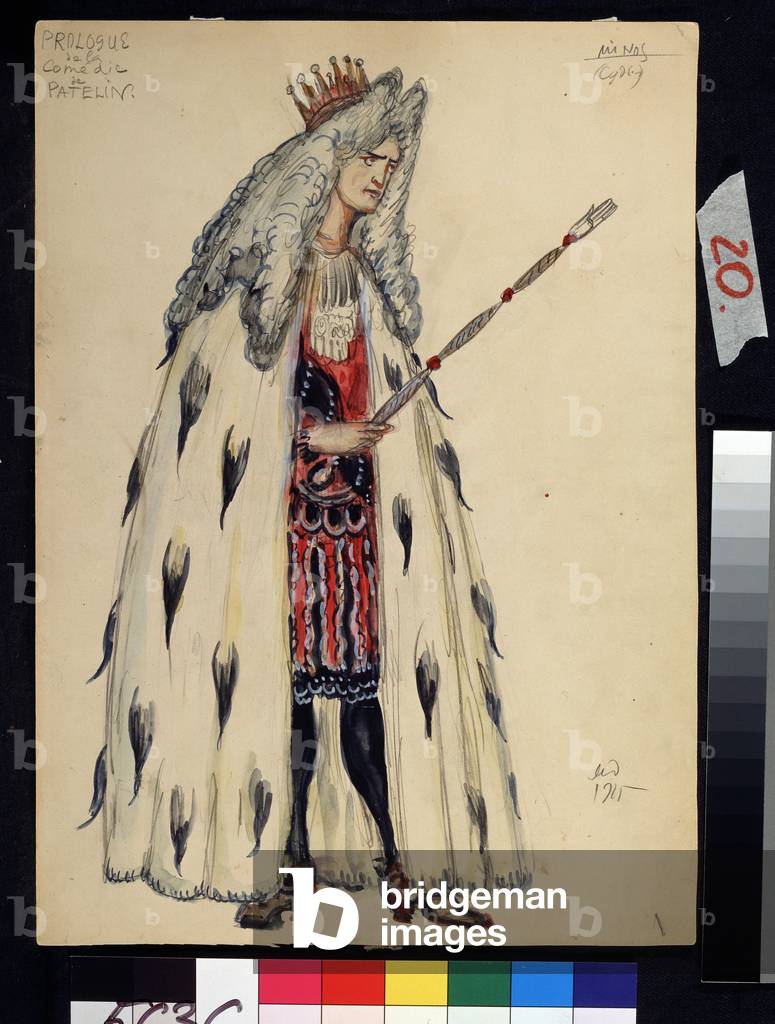 Costume drawing for the room of theater 