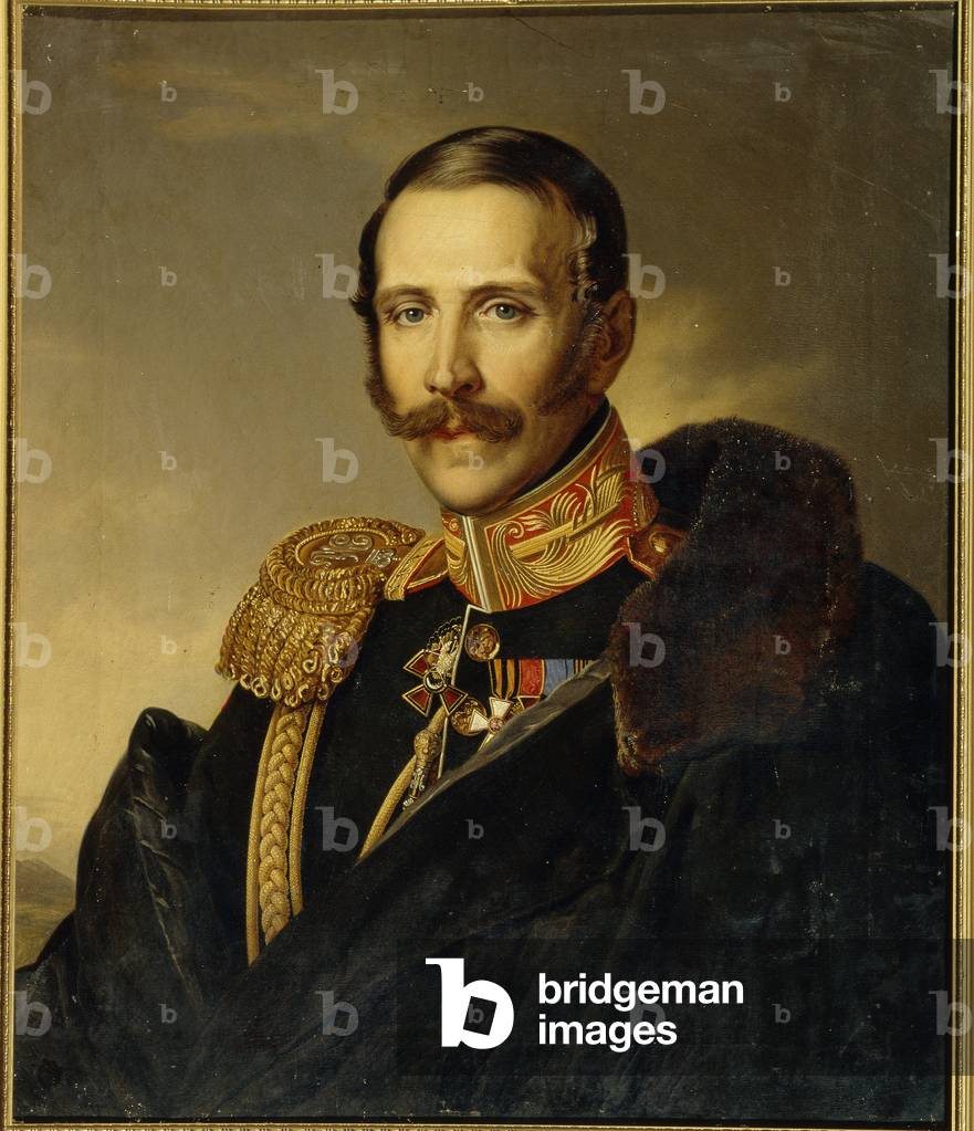 Portrait of Serge Grigoriyevitch Strogonov (Strogonoff or Stroganov), 19th century (oil on canvas)