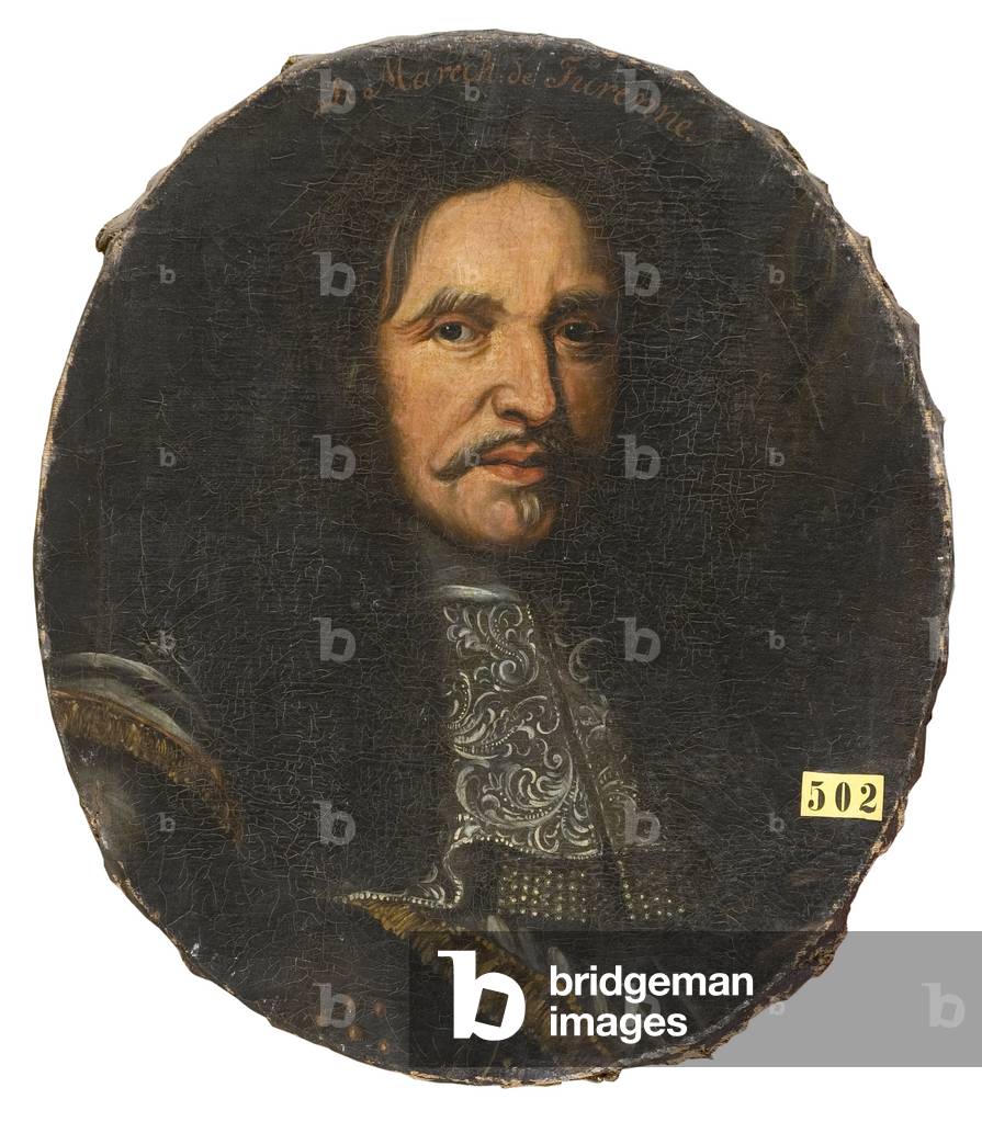 Marshal Henri de la Tour d'Auvergne, viscount of Turenne (1611-1675), 17th century (oil on canvas)