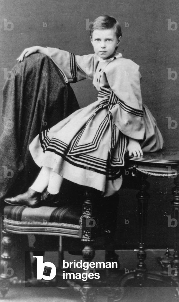Portrait of Grand Duchess Maria Alexandrovna of Russia (1853-1920), 1860-1862 (photograph)