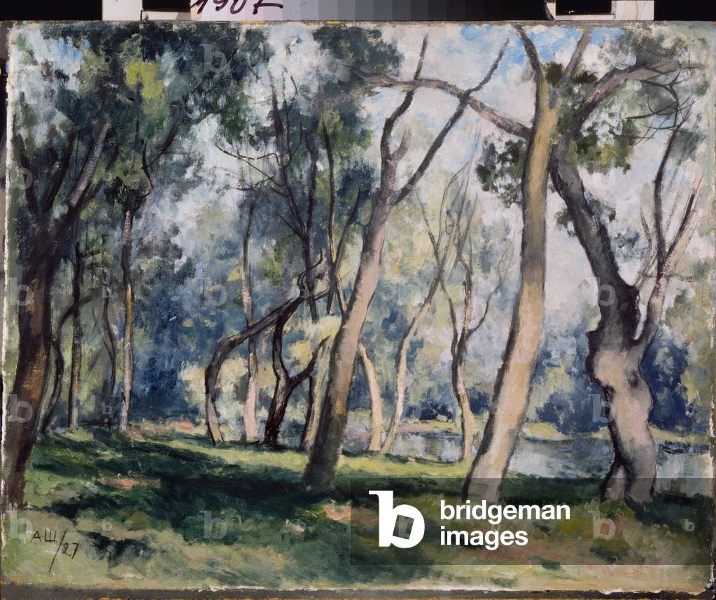 A grove, 1927 (oil on board)