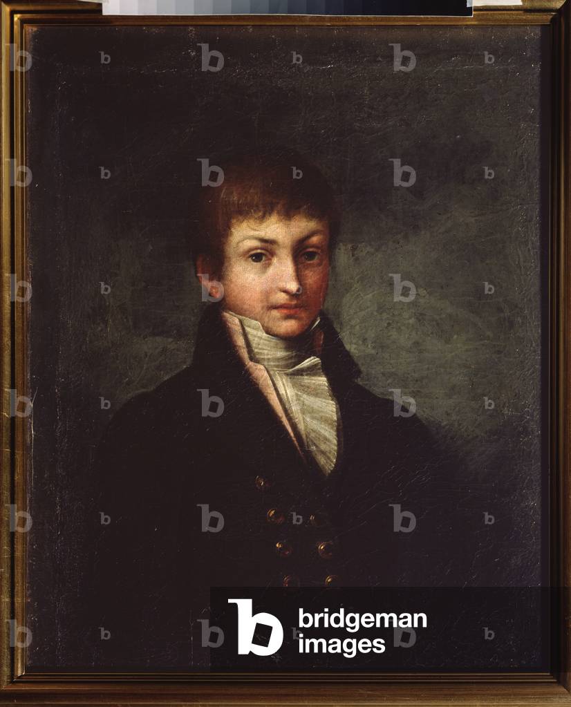 Portrait of the poet Konstantin N. Batyushkov (Constantin Batiouchkov) (1787-1855), c.19th century (oil on canvas)