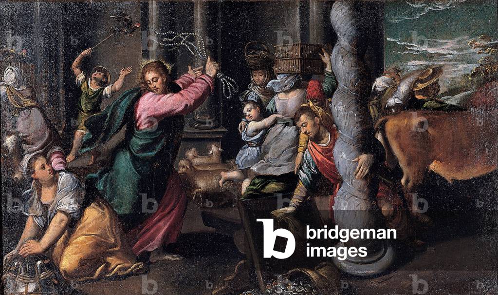 Cristo scaccia gli usurai dal tempio, 1580-1585 (olio su tela)