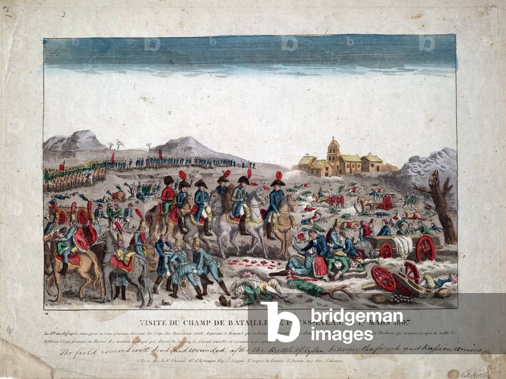 Campagna di Prussia e Polonia (1806-1807) «Napoleone I sul campo di battaglia di Eylau il 02/02/1807", XIX sec