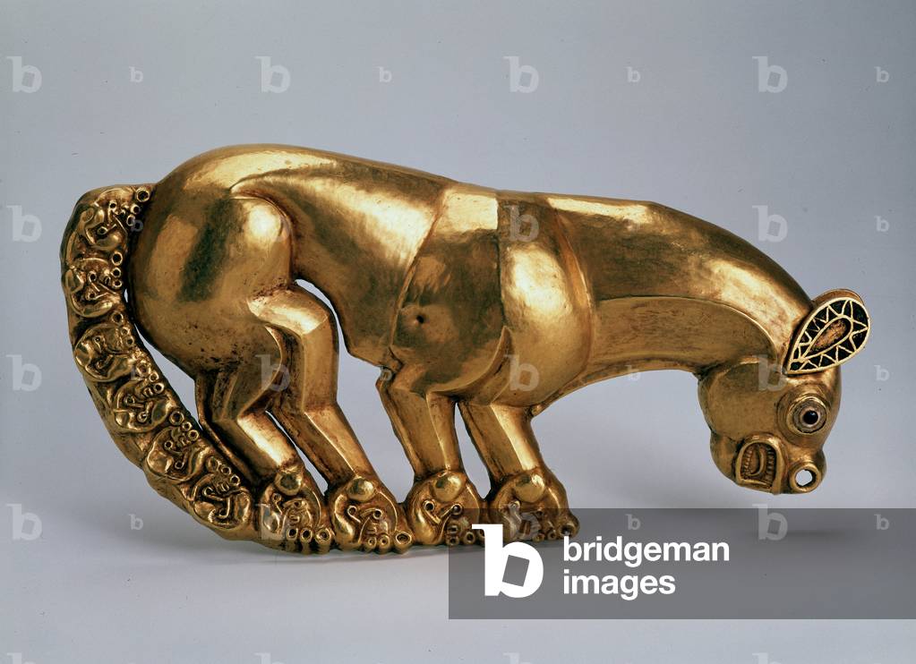 Panther (Shield emblem), 6th century BC (gold and enamel)