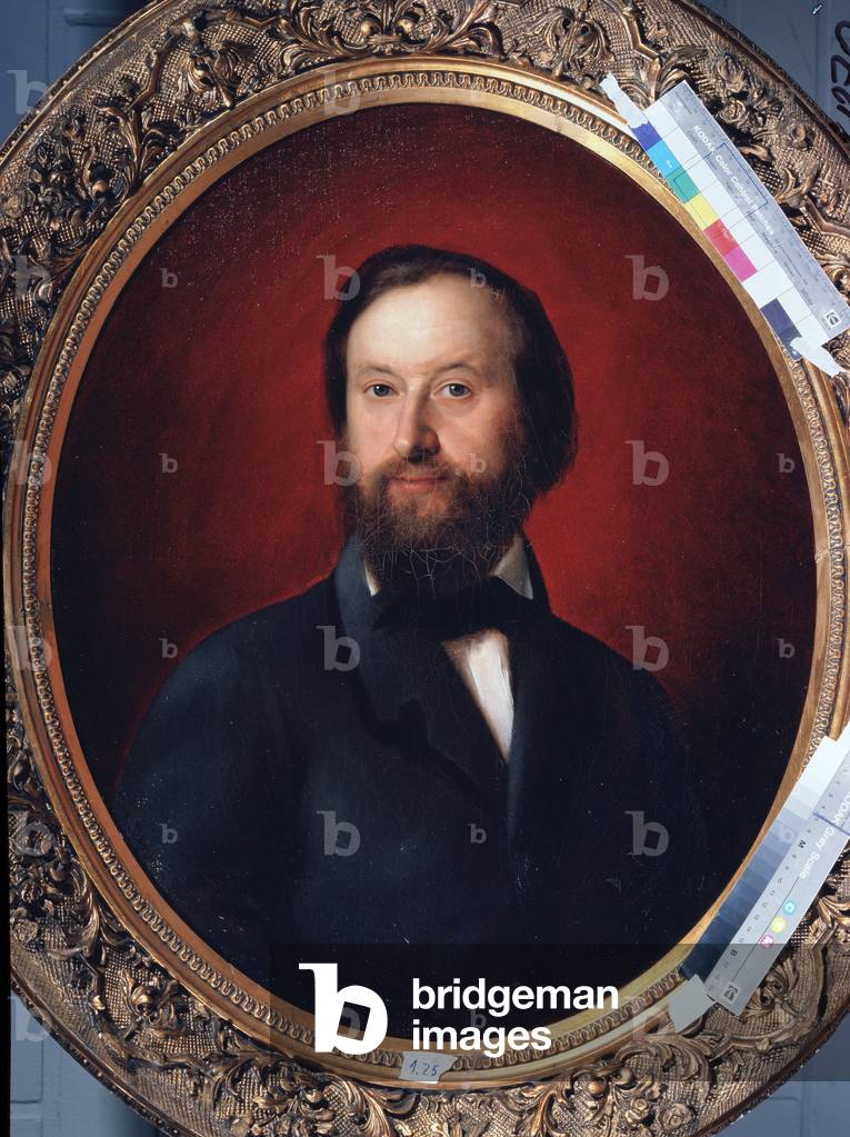 Portrait Of The Russian Collector And Publisher Kozma Soldenkov (1818-1901), 1857 (painting)