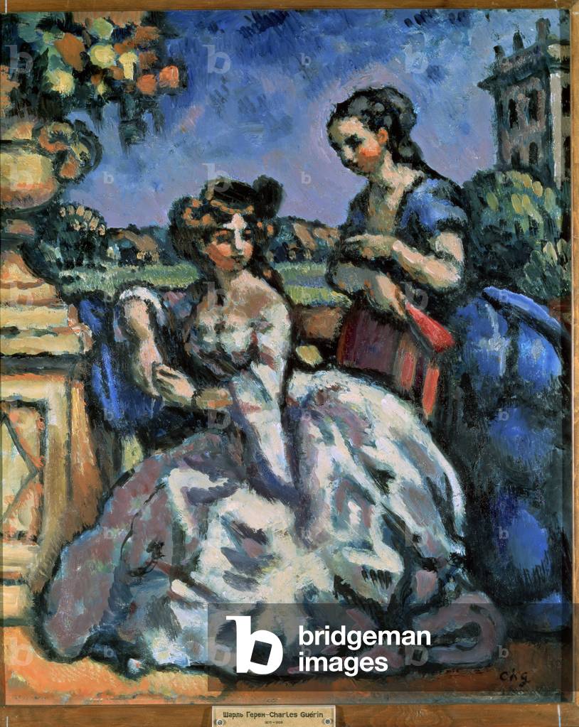 Die Terrasse, 1909 (Öl auf Holz)