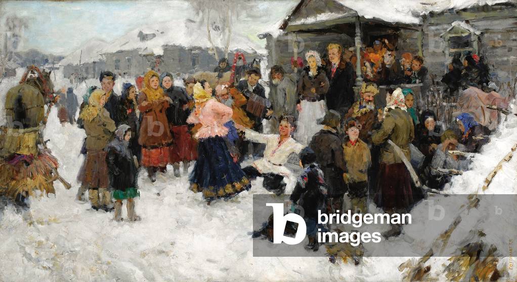 Winter Wedding, 1950 (oil on canvas)