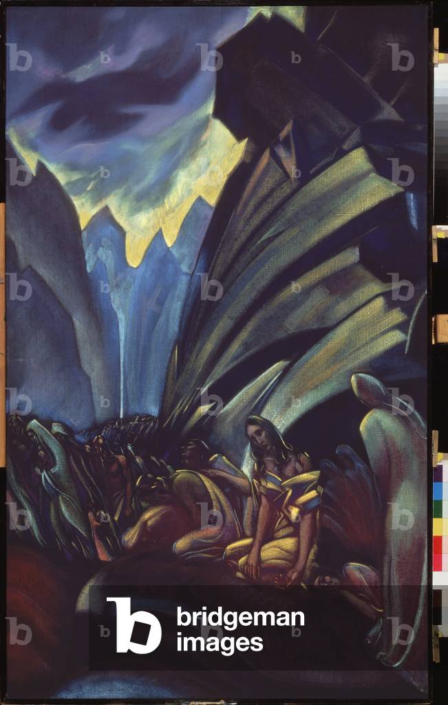 Where are you going? (Part of a triptych), 1942 (oil on canvas)