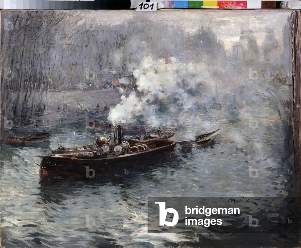 A Steam Boat (A Steamboat), 1902 (oil on canvas)