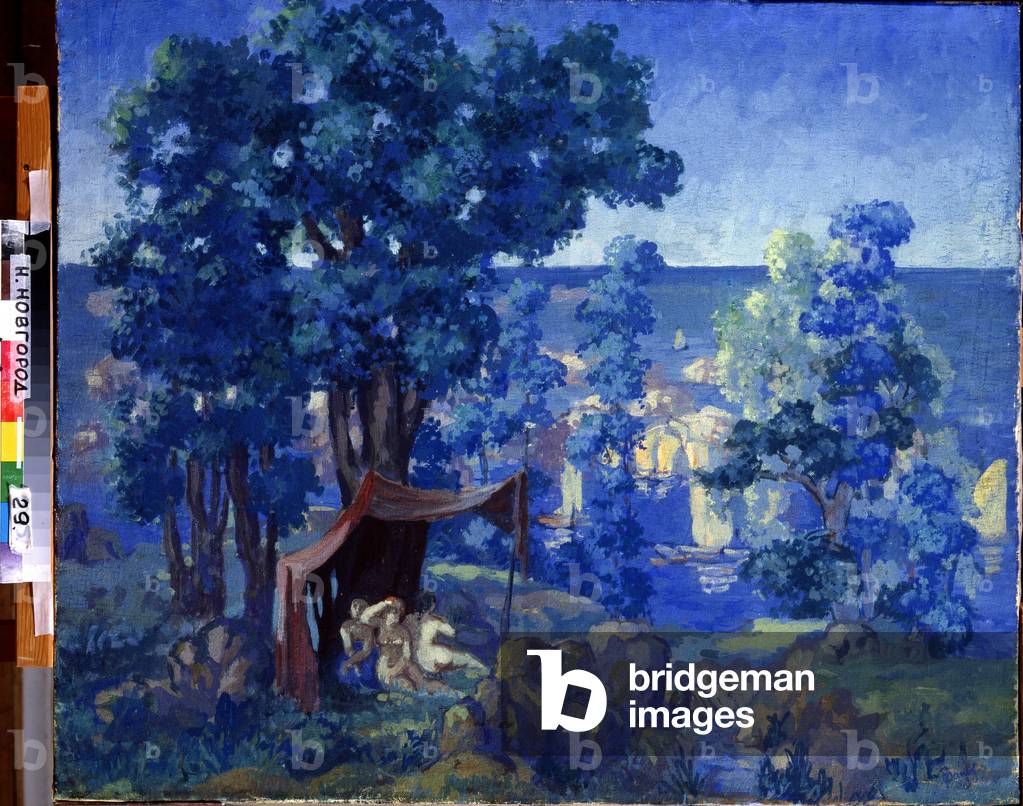 Baigneurs a la mer (Bathers at the sea), 1913 (oil on canvas)