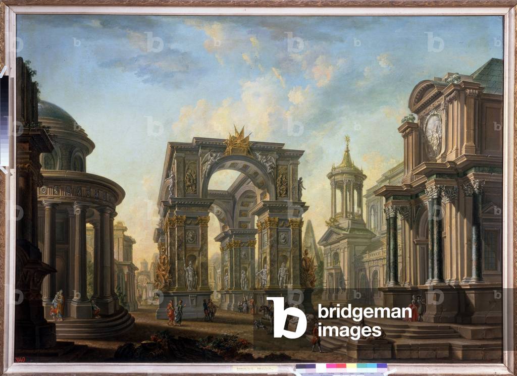 Architectural fantasy, 1789 (oil on canvas)