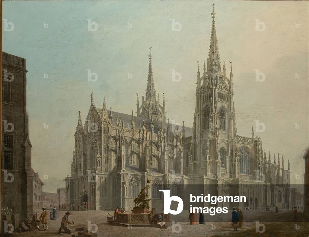 The Cathedral of Saint Vitus in Prague, 1814 (oil on canvas)