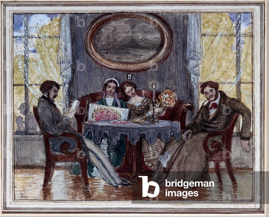 The drawing room, sketch for the piece 