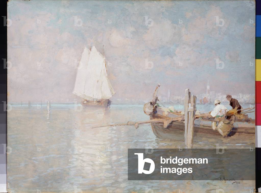 The Bay Of Venice (Italy) - The Bay Of Venice, 1913 (oil on canvas)