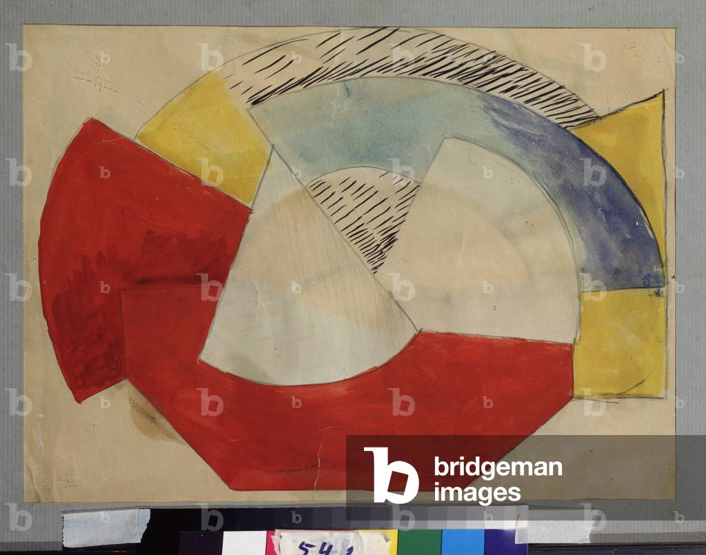 Constructivist composition, 1915 (oil on cardboard)